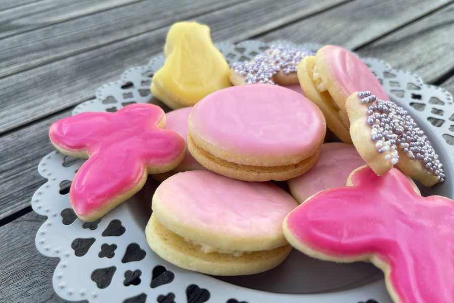 Osterplätzchen mit Zitronencreme