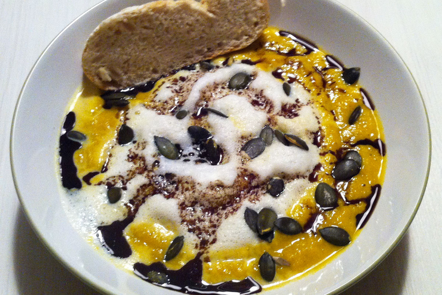 Süßkartoffel-Apfel-Süppchen